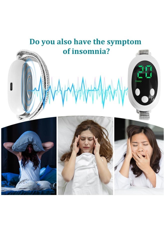 YelaJoy Handheld Sleep Aid Device, Anxiety Device, Relief Anxiety Help Sleep, Promotes Rest, Night Anxiety Therapy Relaxatio Pressure,USB Rechargeable(White) - Image 2